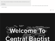 Tablet Screenshot of central-baptist.org.uk